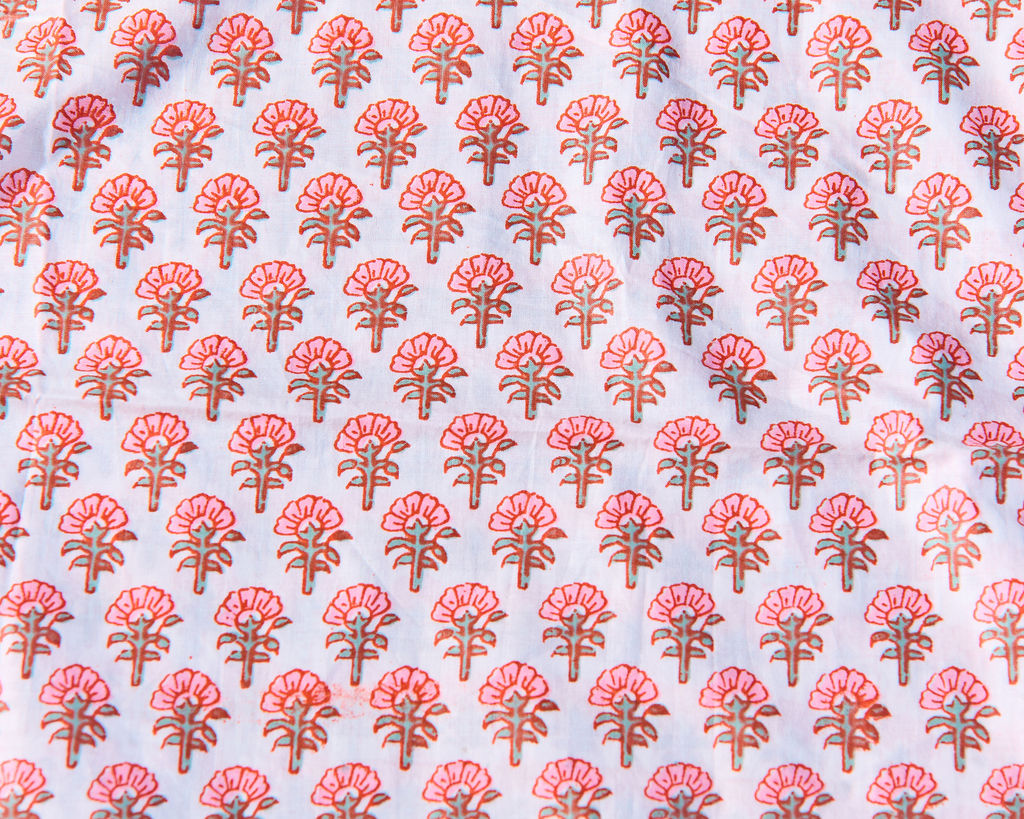 Spring 26 Cushion — Floral Pink Frill