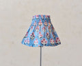 Cottage Light Dolly Cover — Dusty Pink/Blue Elasticated, size Very Small (10-18 cm top diameter (wall lights))
