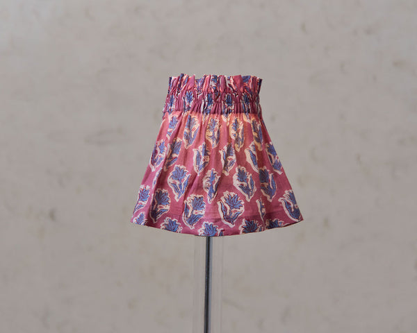 Cottage Core Cushion — Dusty Pink/Blue Piped