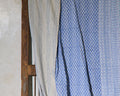 Handcrafted Kantha Throw — Blues, size 60 x 90 inches (152 x 229 cm)