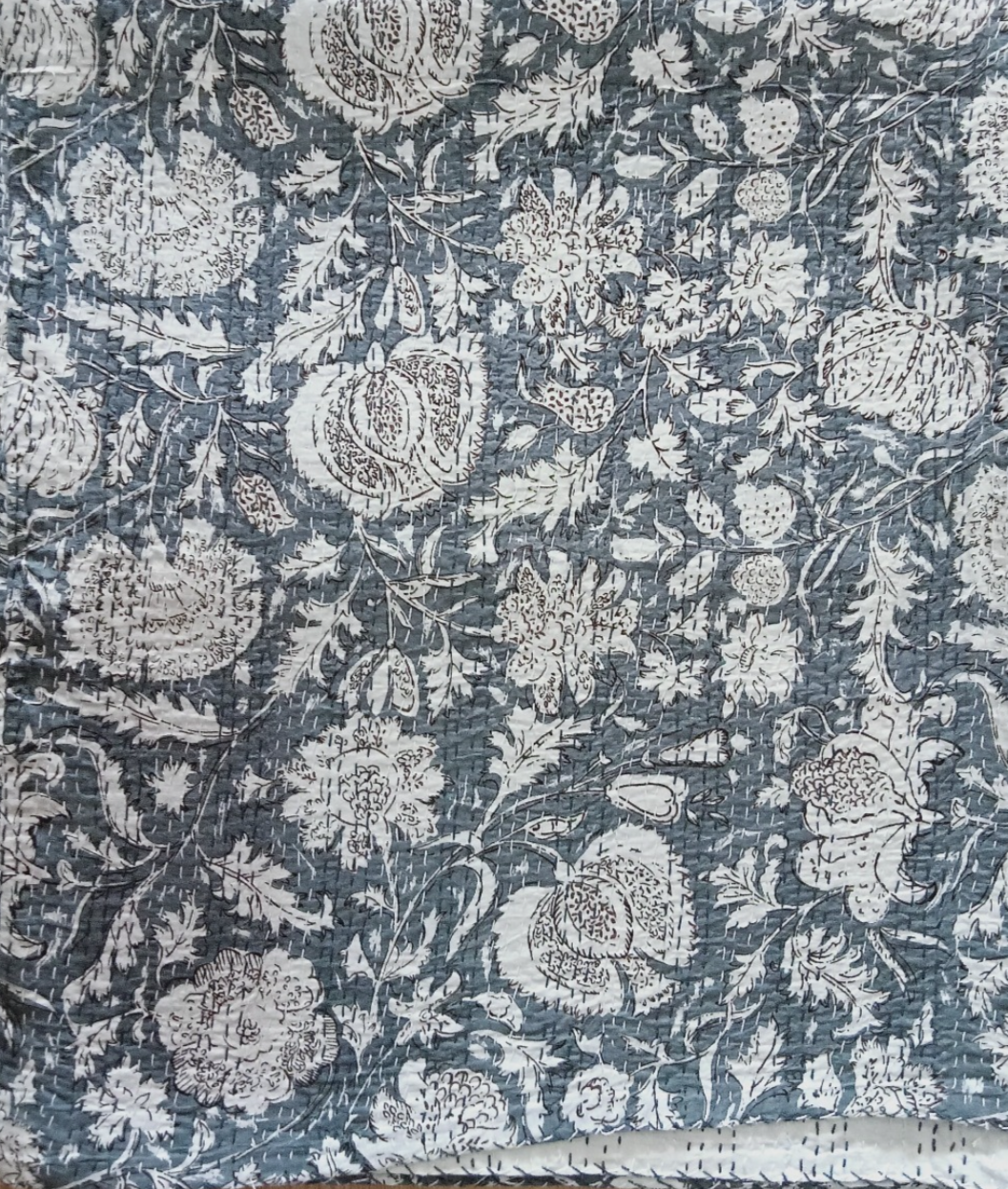 Handcrafted Kantha Throw — Multi Lights