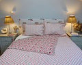 Cotton Razai Quilt — Paisley Floral Red & Green (King + Pillow Cases)
