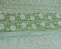 Jaipuri Razai Quilt — Leaf Green (King + Pillow Cases), size King (229 x 274 cm) + 2 Pillow Cases