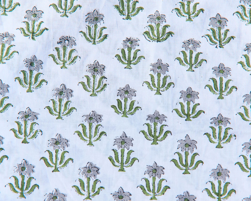 Spring 26 Cushion — Floral Grey Frill