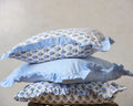 Spring 26 Cushion — Floral Mix Pale Blue Frill